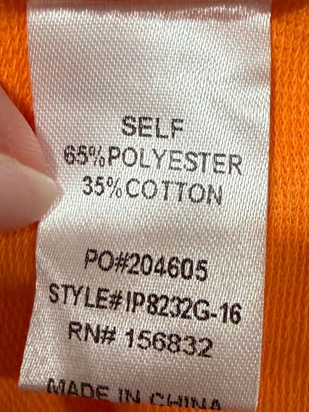 350 NWT BiBi Orange GAME DAY Football Sweatshirt Size XL - Picture 5 of 6